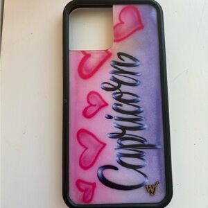Wildflower Capricorn Case - Pink and Purple Hearts